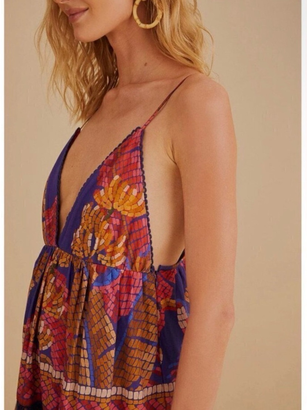 FARM Rio Forest Mosaic Maxi Dress Size XS - Picture 3 of 9